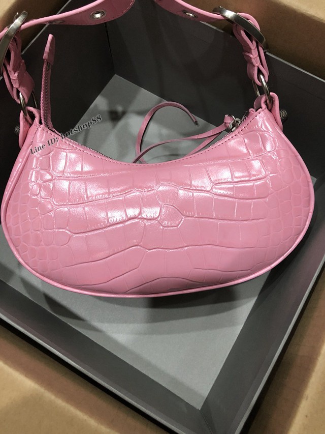 Balenciaga專櫃爆款機車包系列肩背女包 巴黎世家Le Cagole半月牙腋下包餃子包 fyj1936